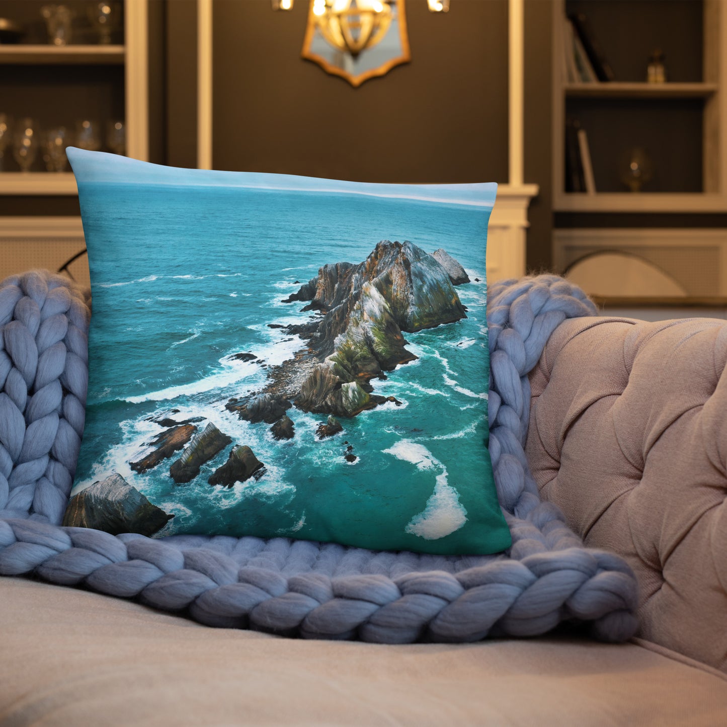 San Pedro Point Rocks Pillow