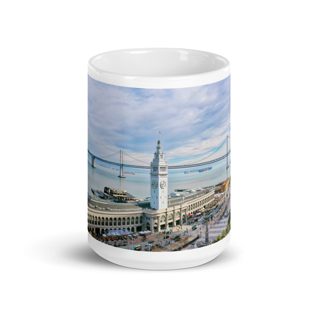 Ferry Building White glossy mug